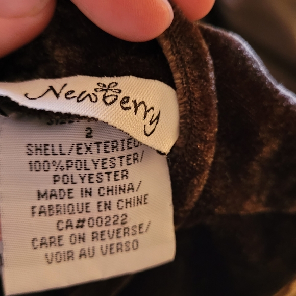 Velvet and plaid dress - Picture 3 of 3